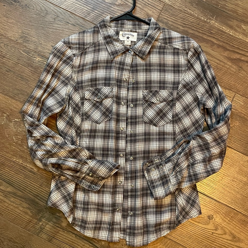 Converse Button Down Top - Size Medium